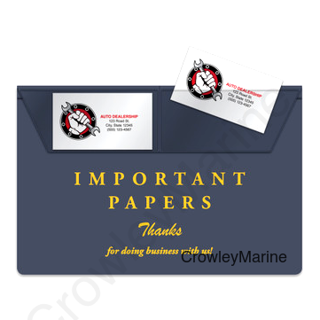 VINYL DICUMENT FOLDER STOCK (4720)