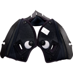 Pista GP RR Cheek Pads - Black/Red - Small thumbnail-0