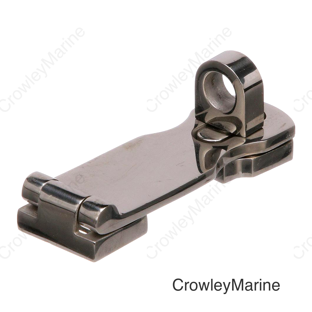 Seachoice Marine-Grade Safety Hasp w/ Swivel Eye, Polished 316 Stainless Steel, 3 In. X 1-1/4 In.