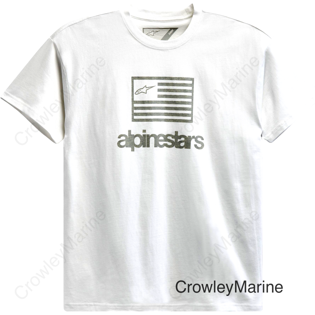 FLAG TEE WHITE LG