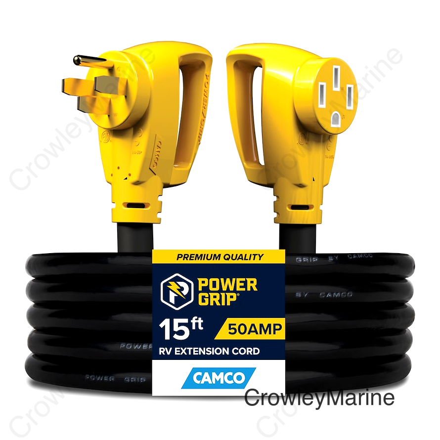Camco 55194 Power Grip™ Extension Cord, 50A, 15'