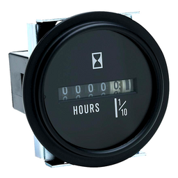 Seachoice Hourmeter Gauge for Boats, Round, 2 in., Black Bezel thumbnail-4