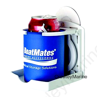 BoatMates 21702 Folding Drink Holder, White, 2/pk