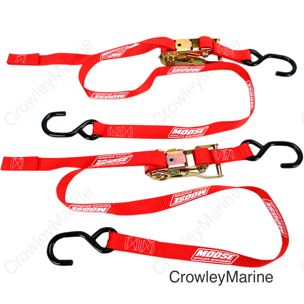 TIE DOWN 1" RATCHET RED