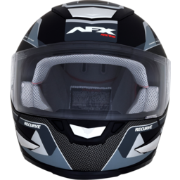 FX-99 Helmet - Recurve - Matte Black/Gray - Small thumbnail-2