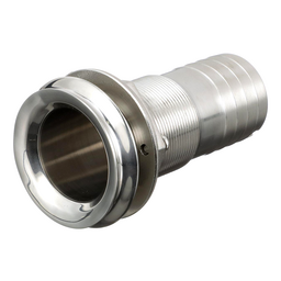 Seachoice Mega-Flow Dripless Thru Hull Fitting, 316 Stainless Steel, Fits 1-1/2 In. Hose, 1-1/2 In. Max. Hull thumbnail-3
