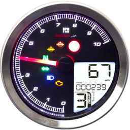 TNT-04 Multifunction Meter - Silver Bezel - 3.30" Diameter x 2.19" D thumbnail-0