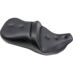 Pillow-Top Roadsofa™ Seat - with Backrest - Black - FLH/FLT '08-'23 thumbnail-1