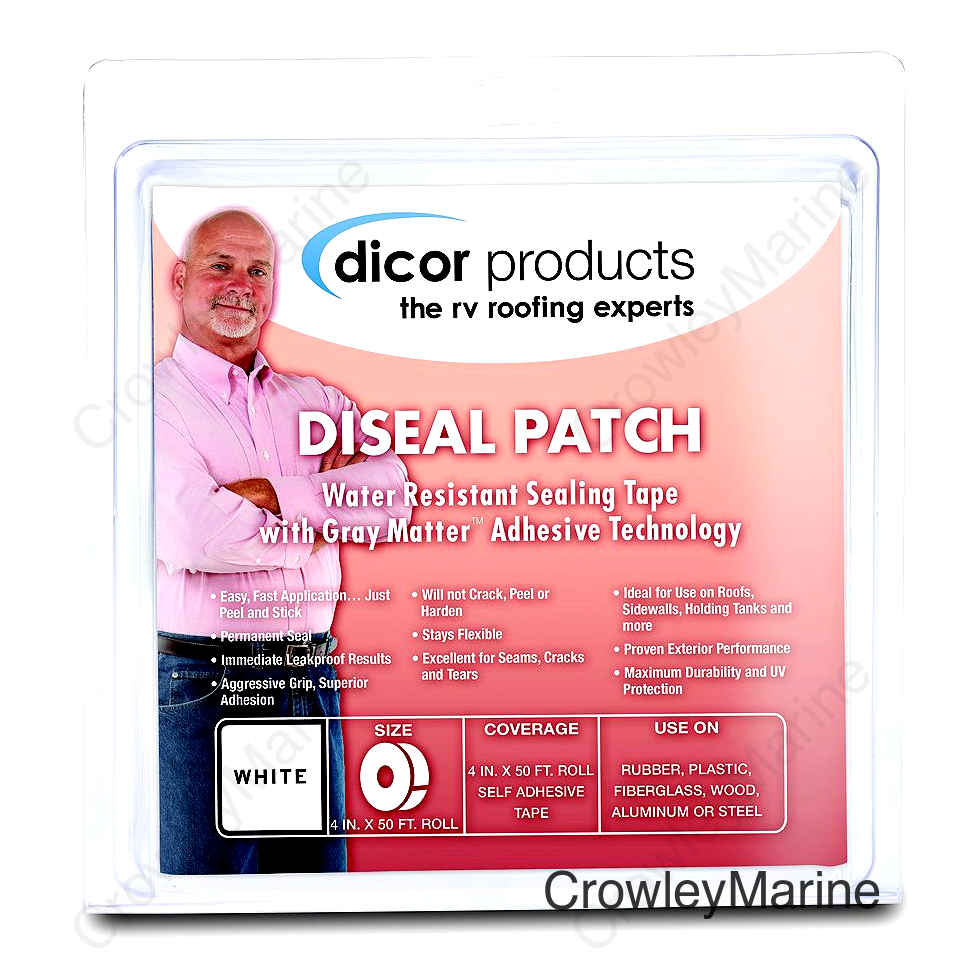 Dicor 522TPO41251C Seal-Tite Sealing Tape, 4" x 12-1/2' White Roll