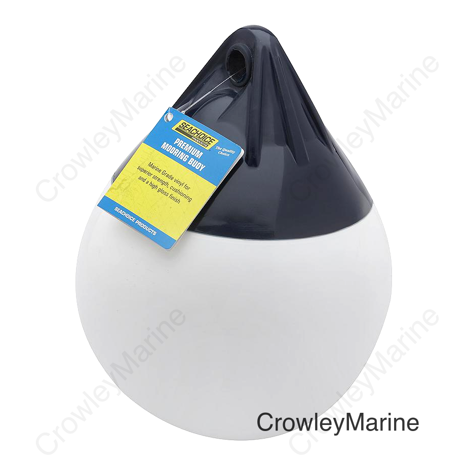 Seachoice Premium Mooring Buoy, 10 In., White, Commericial
