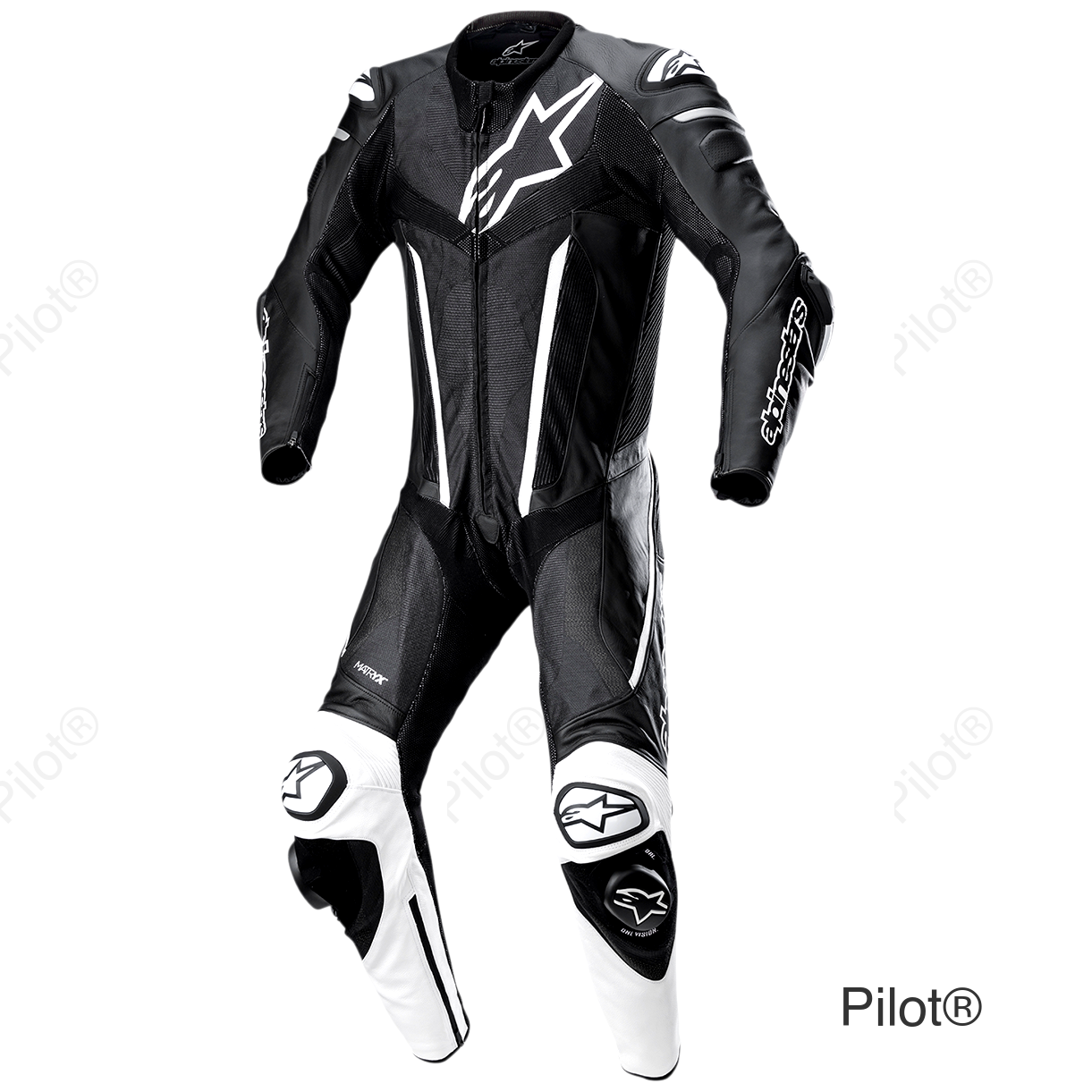 Fusion 1-Piece Suit - Black/White - US 36 / EU 46