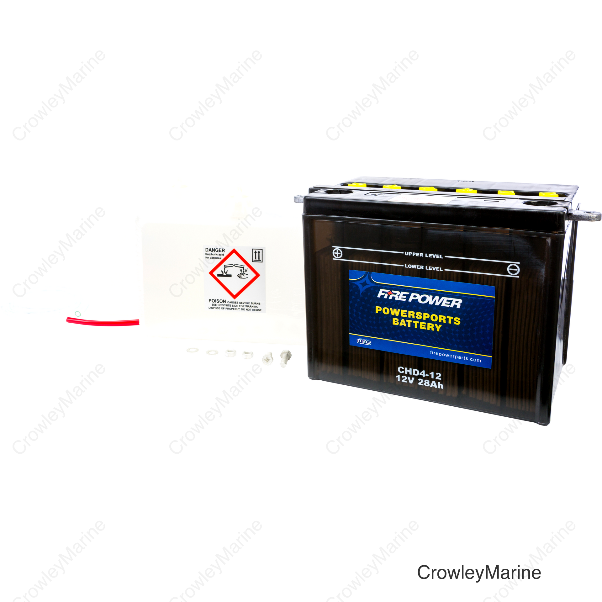 BATTERY W/ACID CHD4-12 12V