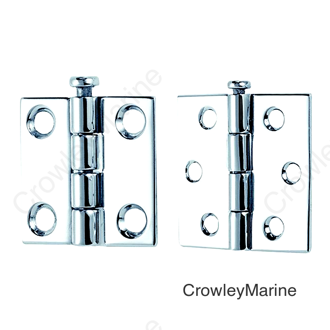 2-1/2 x 2-1/2 Rem Pin Hinges, 6 Hole #8 Fastener, 1 pr.