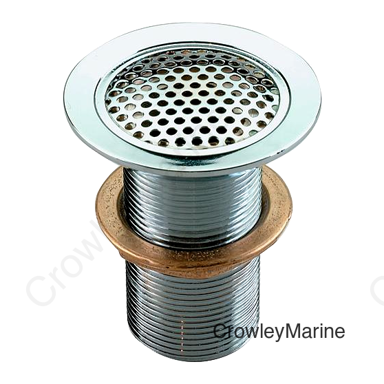 Perko Flush Mount Drain For 3/4" Pipe, Chrome/Bronze