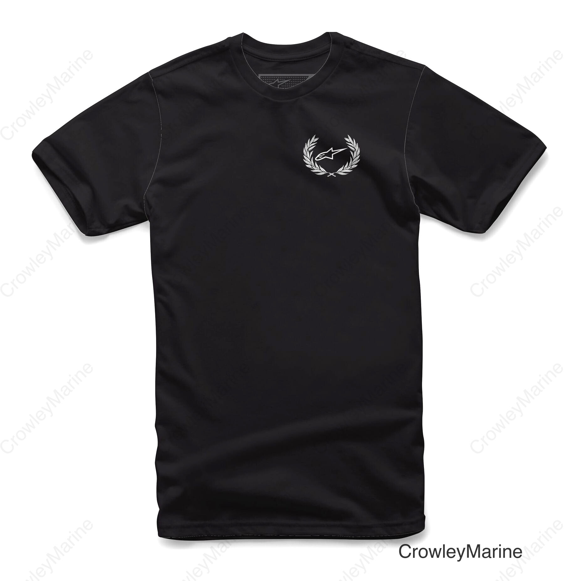WREATH TEE BLACK LG