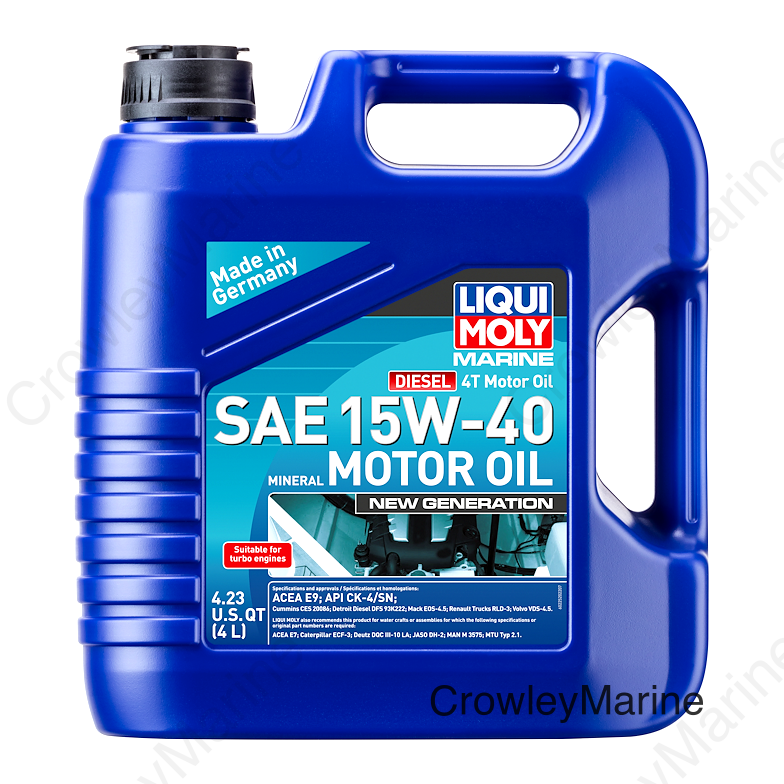 LIQUI MOLY 4L Marine 4T New Generation Motor Oil SAE 15W40