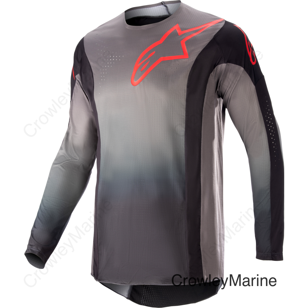 TECHSTAR SEIN JERSEY BLACK/NEON RED SM