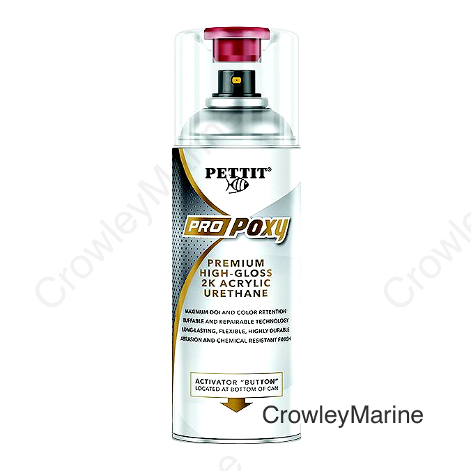 Pettit 3114A ProPoxy Acrylic Urethane Topside Paint Aerosol, Mist White