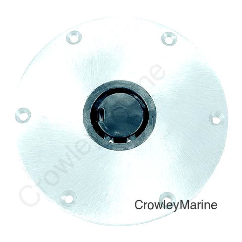 Springfield Plug-In™ 9" Round Aluminum 2-3/8" Base, Satin Finish