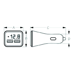 Seadog 4265131 Double USB Power Plug w/Voltage & Amp Meter thumbnail-0
