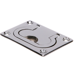 Seachoice Flush Mount Lifting Handle, Chrome-Plated Brass, 3 In. X 2-1/8 In.