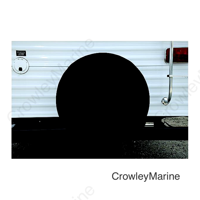 ADCO Vinyl Solid Spare Tire Cover, 31-1/4"" Black