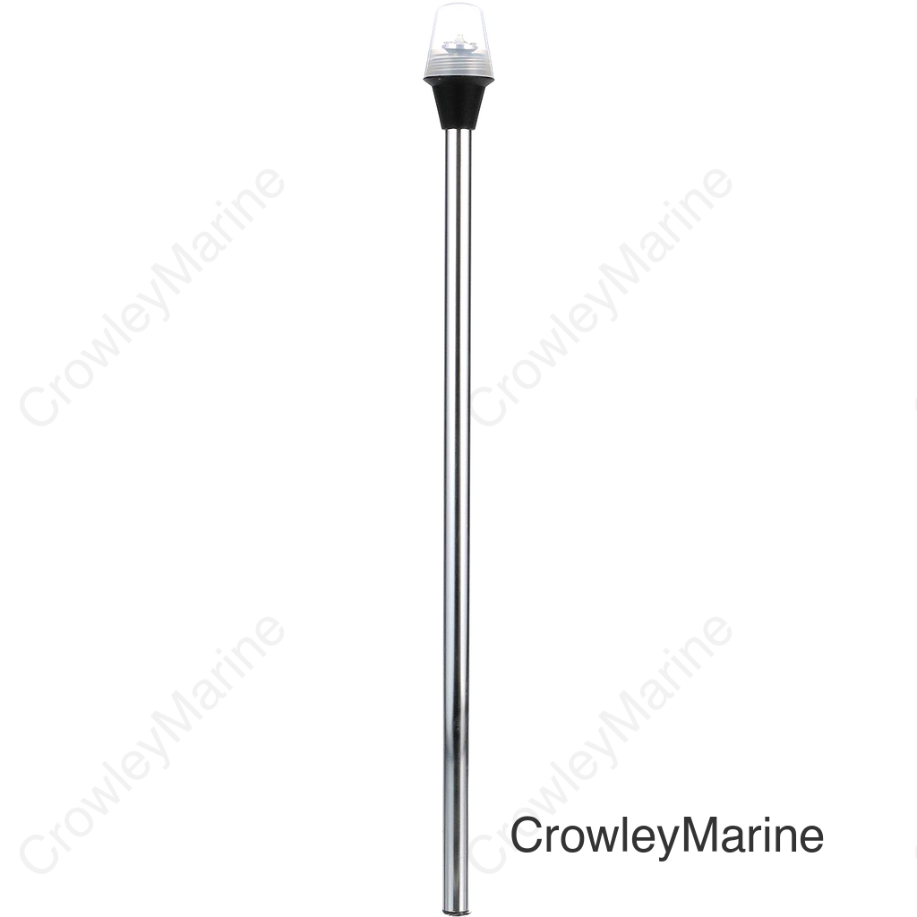 Seachoice LED All-Round Light for Boating, Stow-A-Way Aluminum Light, 24-1/8 In.