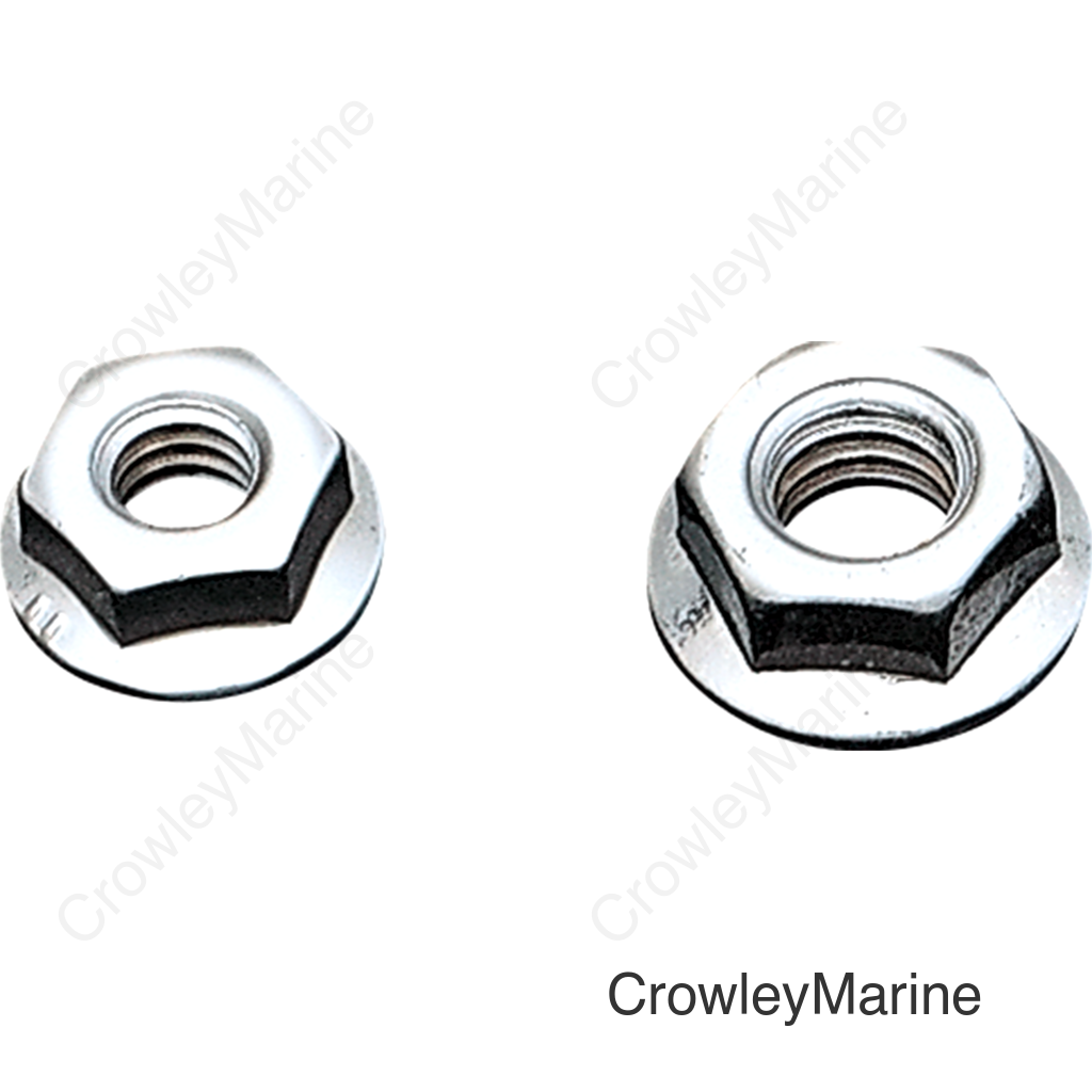 NUT FLANGE 1/4-20 CHROME