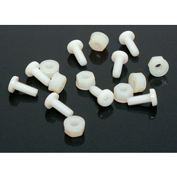 Nylon Windscreen Fastener Set - White thumbnail-1