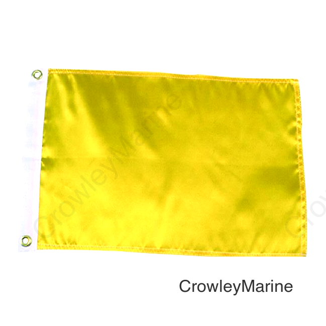 Seachoice 78261 12" x 18" Nylon Print Dyed Solid Yellow Flag