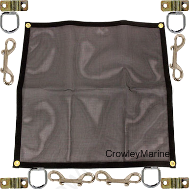 Window Net 25"x36" with 4 Each Double End Snap & D-Rings (373020)