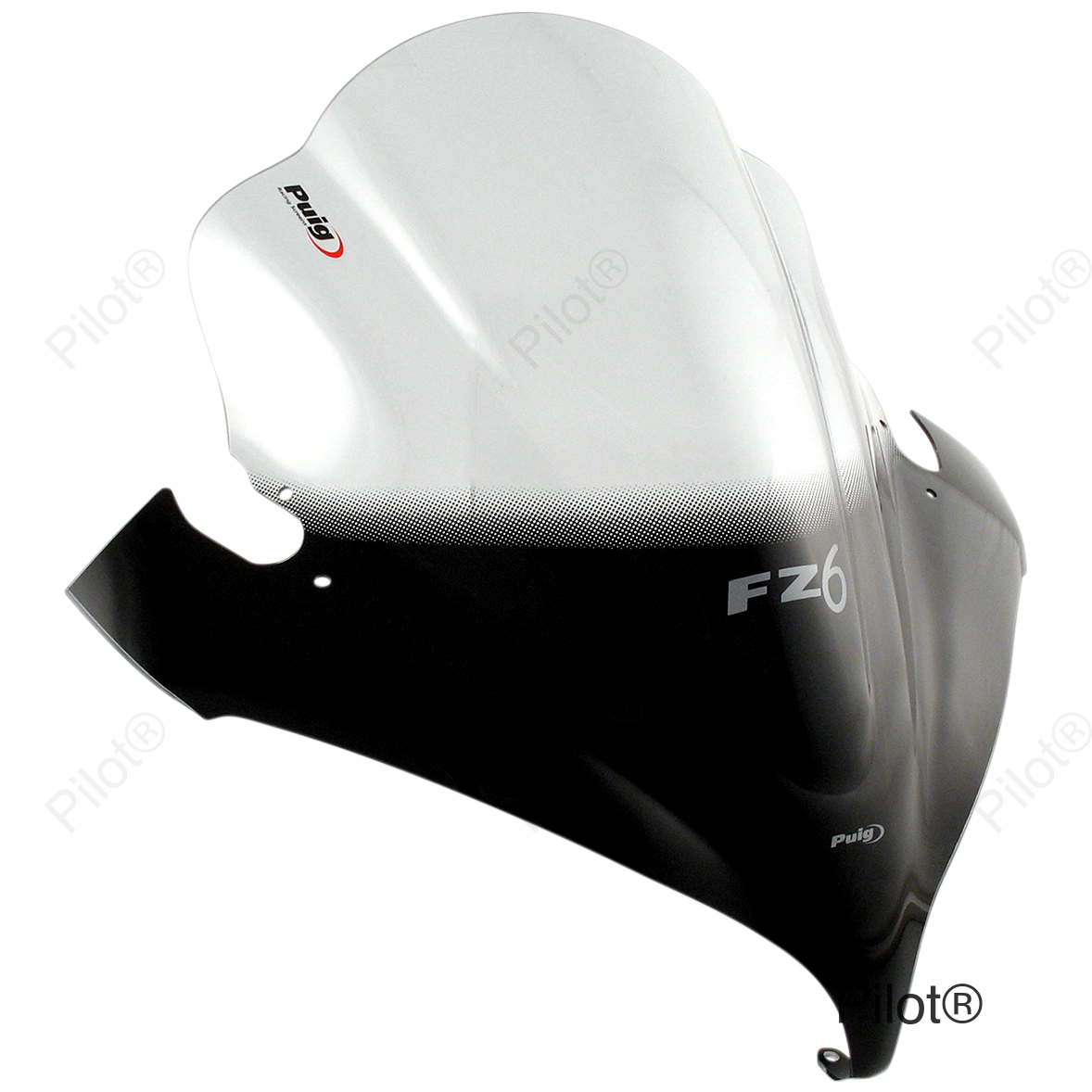 Race Windscreen - 21-5/8" - Smoke - FZ6