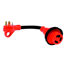 Valterra Dogbone Style Mighty Cord Detachable 12" RV Adapter Cord with Handle thumbnail-0