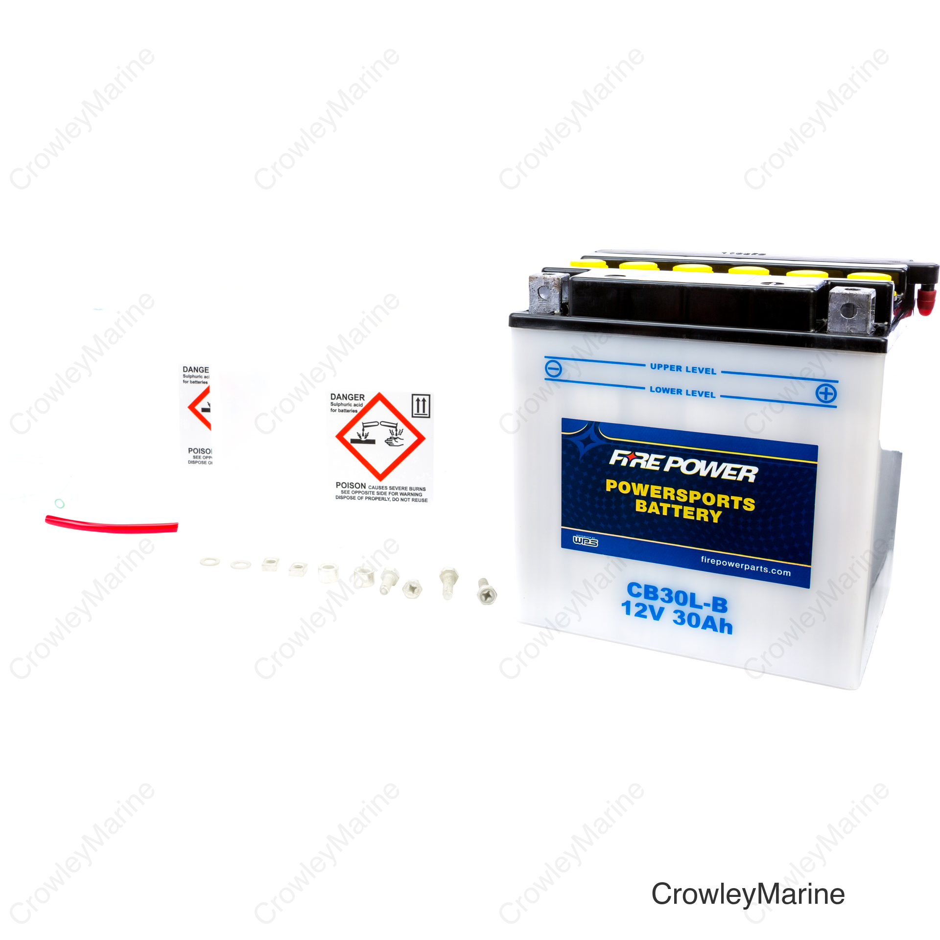 BATTERY W/ACID CB30L-B 12V HEAVY DUTY