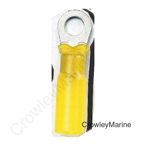 Ancor 312303 Marine Grade™ Heat Shrink Ring Terminals, #10 Fastener, 12-10 Wire, Yellow, 3/Pk