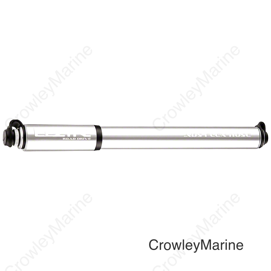 Lezyne ABS Road Drive Frame Pump with Bracket Medium Presta Valve Only: Silver