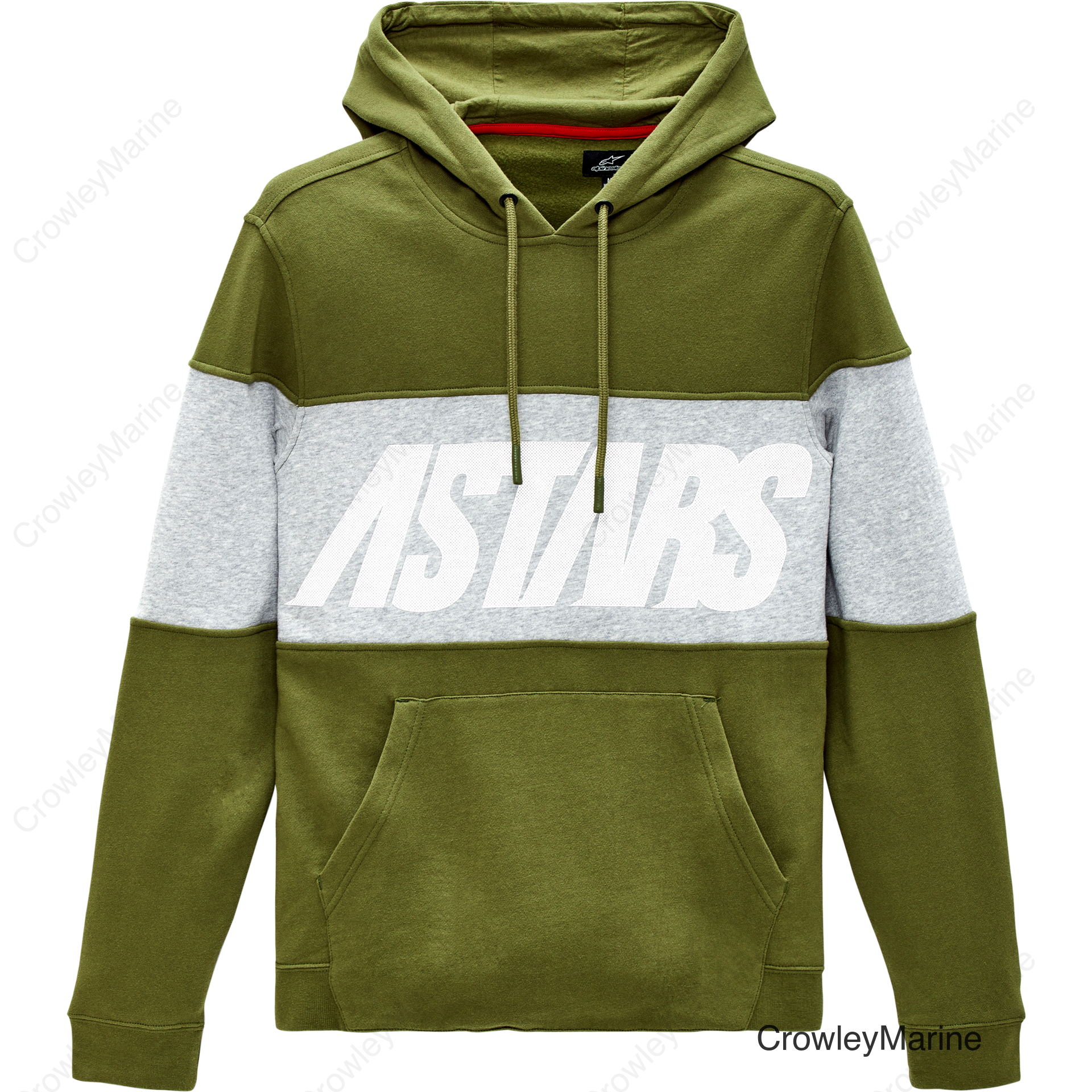 BORDER HOODIE OLIVE 2X