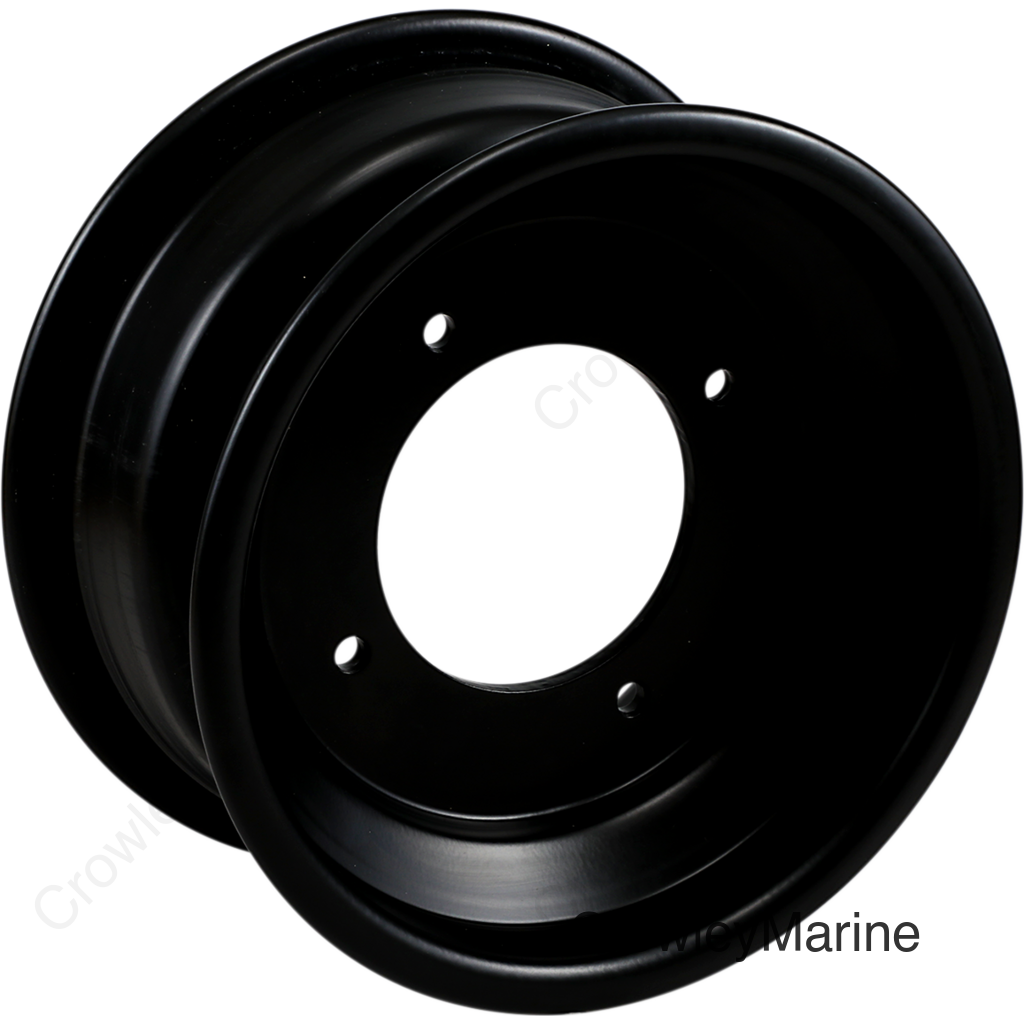 Rolled-Lip Spun Wheel - Front - Black - 10x5 - 4/156 - 3+2