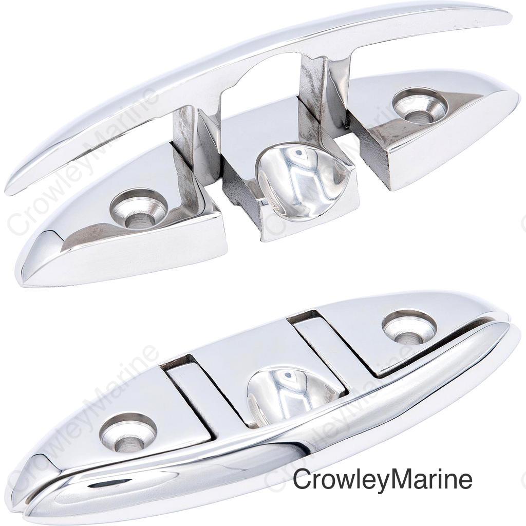 Seachoice 30001 Oval Folding Cleat - Stainless Steel, 6" Length