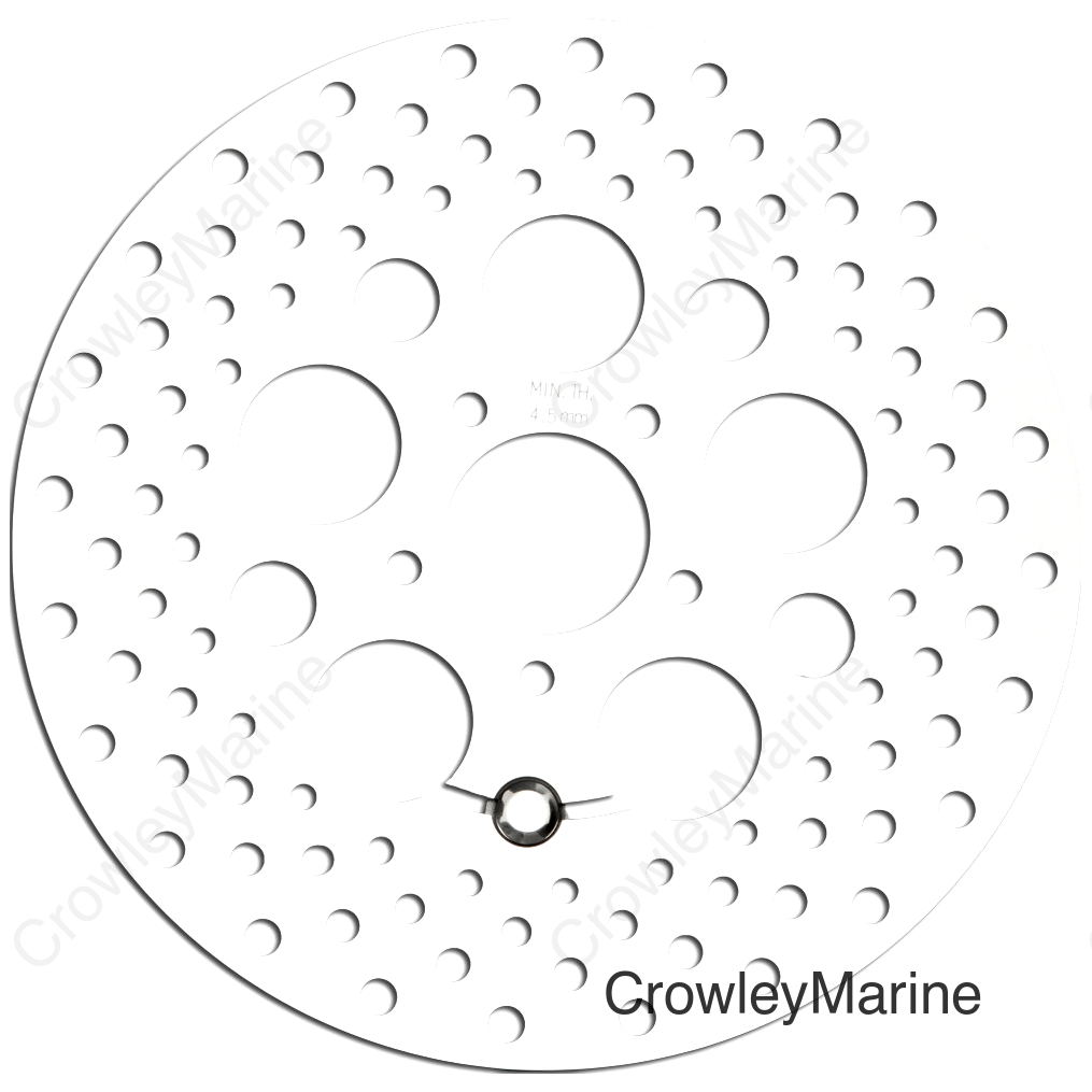 SS DRILLED FR ROTOR 11.8 POLISHED