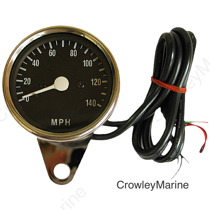 MINI ELECTRONIC SPEEDO BLACK FACED LED LIGHTS