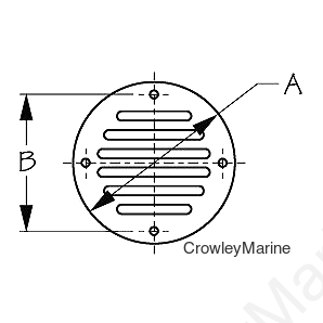 Sea-Dog 331600 Drain Cover, 3-1/4"