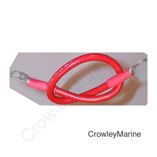 Ancor 189141 Marine Grade™ Tinned Copper Battery Cable Assembly, 2 AWG, 18", Red