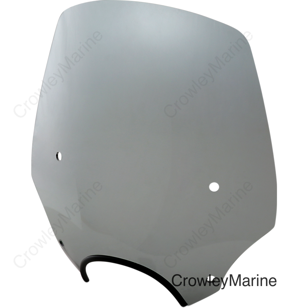 El Paso Windshield - 17" - 7" Headlight Cutout - Black Smoke