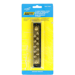 Seachoice Terminal Block, 10-Gang, Brass Clips and Contacts thumbnail-4