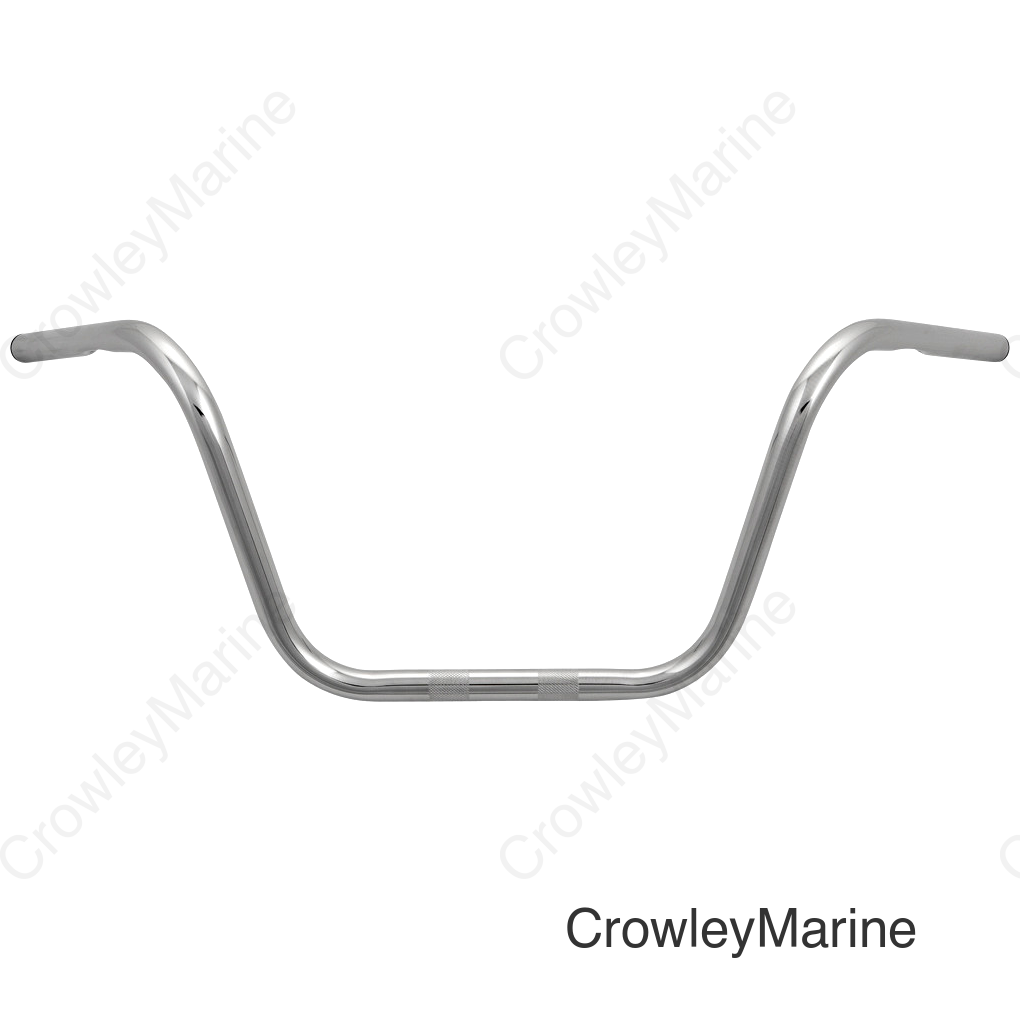 1" BUCKHORN-BAR 10" RISE CHROME