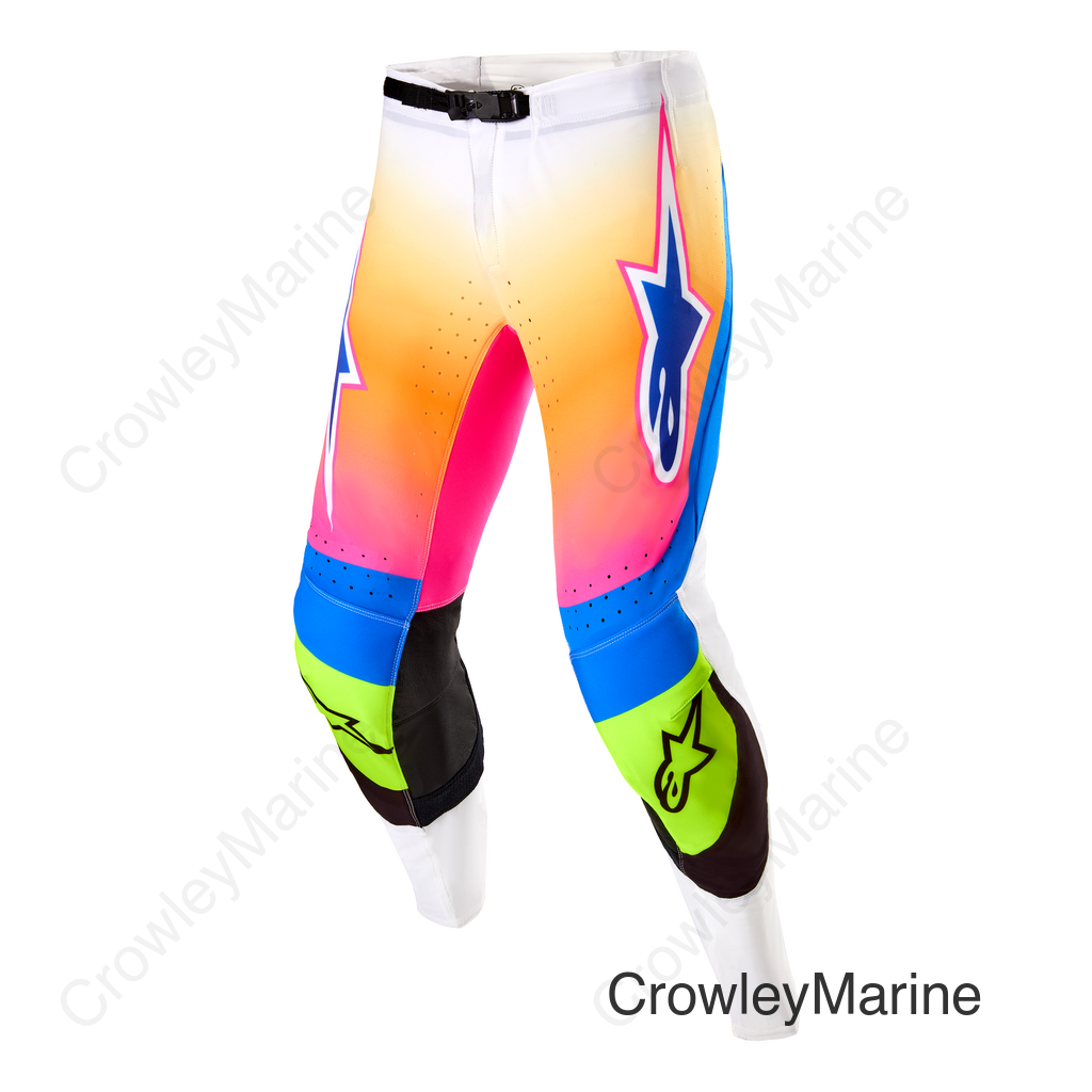 SUPERTECH LE COAST PANTS WHT/DK BLU/PNK FLUO 38