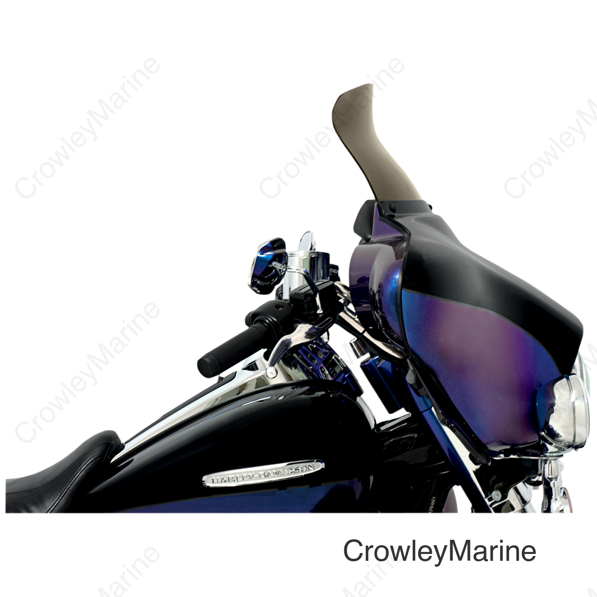Spoiler Windshield - 9" - Smoke - FLH