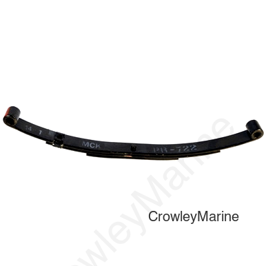 Double Eye Spring, 1250lb, 3 Leaf, 25 1/4", 1 3/4" Wide, 9/16" Diameter, Nylon Bushing (065420)