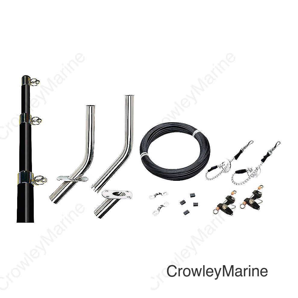Outrigger Kit-15' Black/Gold-Complete